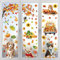 Autocollants de fenêtre d'automne, autocollants de fenêtre de Thanksgiving, autocollant de fenêtre de feuilles d'automne, 6 feuilles d'images de fenêtre d'automne