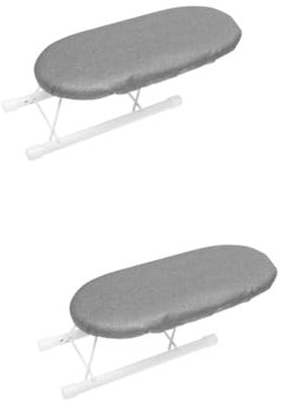 STOBAZA 2pezzi Tavola Da Stiro Mini Portatile Per Maniche Pannello Design e Copertura Lavabile Per Uso Domestico e Viaggi