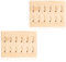 2Pcs Darthalter Holz Dartpfeile Halterung Holz für 24 Darts Dartpfeile Halterung Ständer Dartpfeile Halterung Personalisiert Dartständer für Steeldarts, Softdarts ,Jede Art Aufbewahrung von Darts