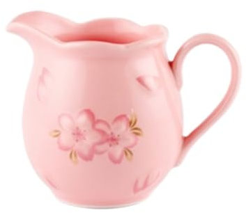 OUYUE Gravy Boat Gravy Jug Porcelain Gravy Cream Cup Seasoning Cup Coffee Cup Sauce Cup Concentrated Soy Sauce Jar Gravy Boat For Family(Pink)