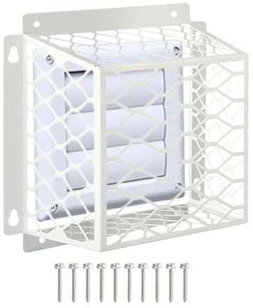 Dryer Vent Bird Guard, Exhaust Vent Cover, Weather Resistant Protection, 7x5 Inches, Galvanized Steel Shield, Sturdy and Rust Proof, Ideal for 3,4 Inch Exhaust Hood