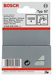 Bosch 1000x Flachdrahtklammern, Typ 57/6 | Länge 6 mm,
