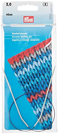 Prym 211200 Rundstricknadeln ALU 40 cm 2,00 mm grau