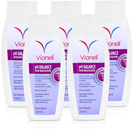 Vionell Intim Waschlotion pH Balance Soft & Sensitive 250ml (5er Pack)