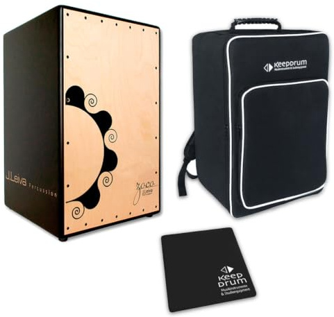 J.Leiva Percussion Zoco 2.0 Cajon + KEEEPDRUM Tasche + Sitz-Pad