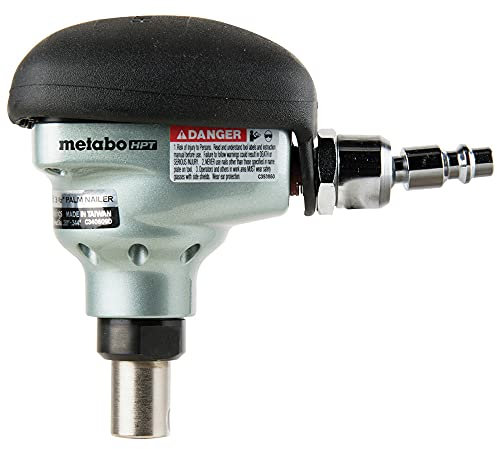 Metabo HPT Palm Nailer, Pro-Preferred Pneumatic Power Nailers, Palm Tool for Joist Hangers & Connectors, Magnetic Nose for Precise Fastening, 360° Swivel Plug, 2-1/2″ to 3-1/2″ Bulk Fasteners, NH90AB