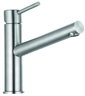 Kludi Steel Single-Lever Sink Faucet Water Tap DN 15 with swivelling Fixed spout/Kitchen tap