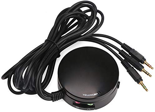 DollaTek Ordenador Altavoces Auriculares Convertidor de Audio Interruptor de Audio Control de Volumen Ajustador de Audio Botón de Volumen