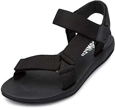 Camper herr Match T-klämmor sandaler, svart, 41 EU