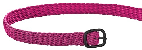 Sprenger Sporenriemen - 45 cm, Perlon pink, Schnalle anthrazit