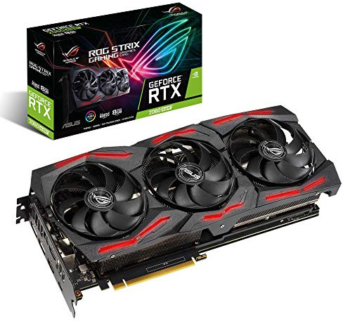 ASUS ROG Strix GeForce RTX 2060 Super Advanced Overclocked EVO 8G GDDR6 HDMI DisplayPort USB Type-C Gaming Graphics Card (ROG-STRIX-RTX2060S-A8G-EVO-GAMING)