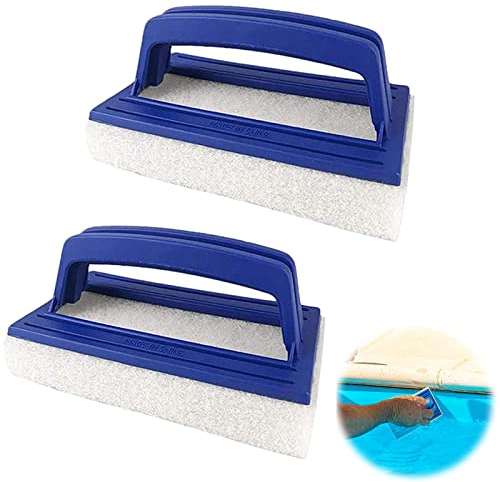 Poolbürste Reinigungswerkzeuge 2 Stück Pool Schwamm Bürsten Hand Schrubber Aus Kunststoff Pool Reinigungszubehör Geeignet Zum Reinigen Von Schmutz Und Moos Für Spa Kleines Schwimmbad Badewannen