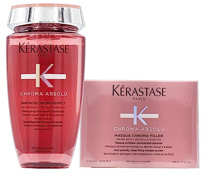 Kerastase Chroma Absolu Bain Riche Chroma 250ml Masque Chroma Filler 200ml