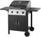 Gas BBQ Grill with Wheels Portable with Automatic Ignition & Integrated Thermometer 2 Wheels Fitted Cupboard Shelf with 2 Side Shelves