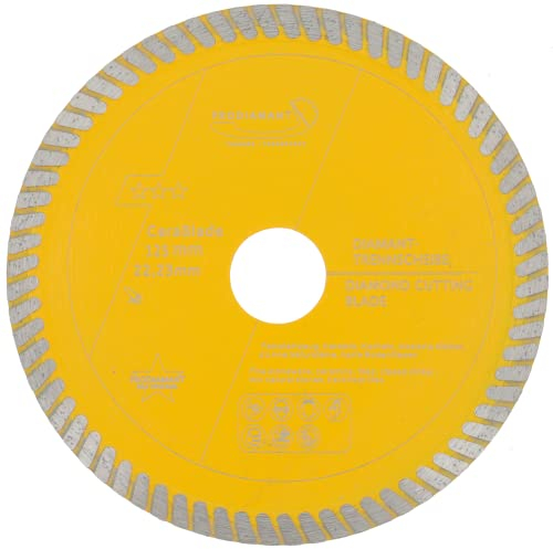 PRODIAMANT Diamanttrennscheibe 125mm x 22,23 Cerablade Ceramic für Fliesen, Feinsteinzeug, harte Bodenfliesen, glasierte Klinker, Keramik- und Natursteinfliesen
