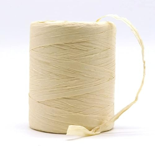 Bastgarn Festes Garn zum Häkeln von Basttaschen Beliebtes Sommer-Bastband DIY Handstricken von Raffia-Strohhüten