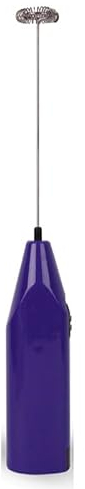 Montalatte Schiuma di Latte Elettrico Macchina for Il caffè Sbattitore Manuale Cappuccino Schiuma macinata Frullatore Tipo di frullino for Le Uova Conveniente Piccola Potenza (Color : Purple)