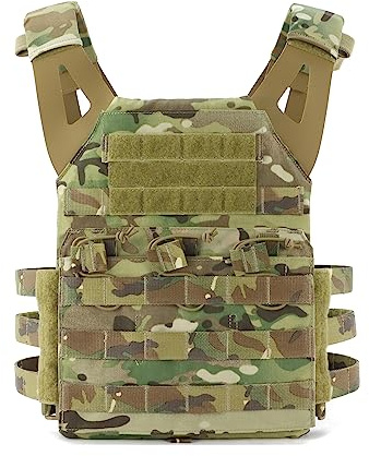 ACEXIER Taktisk väst JPC plattbärare paintball kroppsskydd MOLLE Airsoft utrustning militär taktisk utrustning, AOR, one size