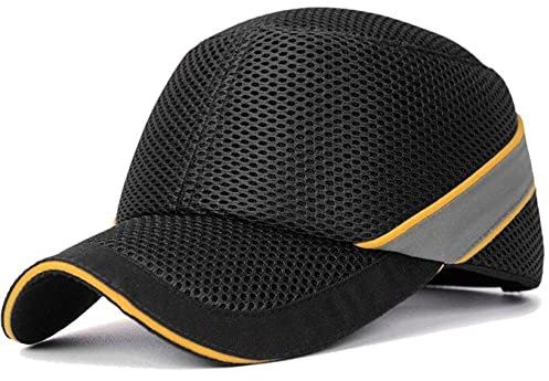 vepoty Gorra de béisbol anticolisión, Sombrero Duro Transpirable, Casco Protector de Seguridad Laboral Ligero, Gorra de Trabajo Abs, Sombrero de Ciclismo