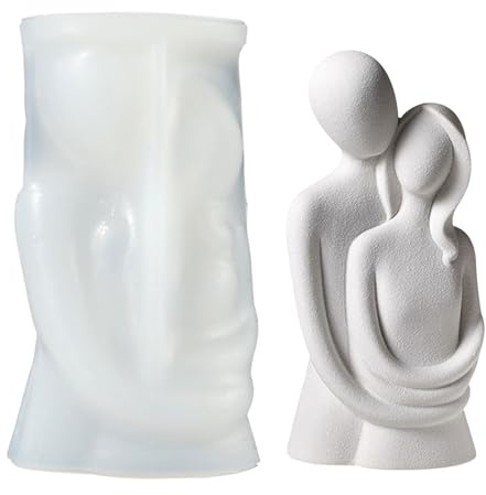 Kerzenform Silikonform, 3D Körper Kerzenform Kerzenformen Zum Gießen, Paar Umarmen Kerzenformen Kerzen Formen Silikon Für Seife Kerzen Machen Handwerk Ornamente