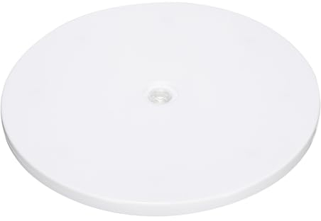 PATIKIL 8 Pouce Lourd Rotatif Pivotant Support avec Acier Balle Roulements, 360° Rotation Plateau Tournant Paresseux Susan Base pour Grand Écran TV Ordinateurs Moniteurs, Blanc