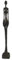 Siunwdiy Giacometti Escultura de Bronce, Figura Abstracta de Bronce, Decoración Artística para el Hogar y la Oficina,Frau,30CM