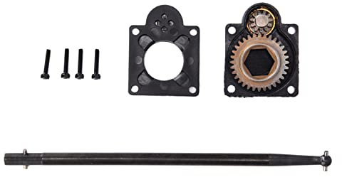 POENVFPO Electric Starter Back Cover, Electric Starter Engine Backplate Rod Set Drill Plate Rod Kit for 1/10 RC Car