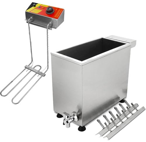 YJFEDCC Freidora De Palo para Perritos Calientes Dibujados, Freidora Comercial, Freidora Eléctrica De Palo para Perros Calientes con Queso, Freidora De Palitos De Salchicha