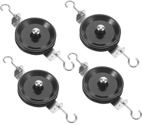 ROMISBABA 4-teiliges Physik-lehrgerät Einzelner Schwenkflaschenzug Mechanischer Hebeflaschenzug Experimentierflaschenzug Für Mechanik-experimentierwerkzeug