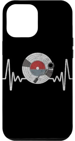 Disque vinyle Heartbeat Vintage Old School DJ amateur de tourne-disque Coque pour iPhone 12 Pro Max