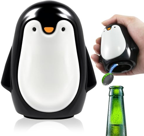 Bier Flaschenöffner, Magnetischer Flaschenöffner,Tragbarer Pinguin Kapselheber Personalisiert für Männer Bierliebhaber, Weihnachtsgeschenke, Camping Geschenke,Bier Geschenke, Küche Bar Party