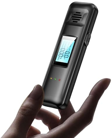 Breathalyzer Test for Alcohol,Portable Alcohol Breath Tester | Digital Display Analyzer Device for Home Road Trip Before Driving Family Gathering Bar Restaurant Social Setting