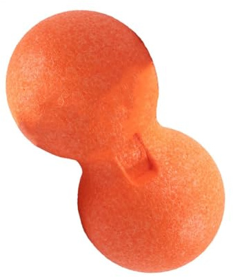 Hemobllo Boule De Massage Double Peanut En Epp Orange – – Masseur De Tissus Profonds – Anti-glisse – Massage Musculaire Pour Sport, Yoga Et Détente – Soulagement Des Tensions Et Douleurs Ciblées