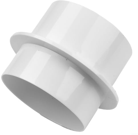 Honseadek Abs Ventilation Pipe Check Valve for Exhaust Fan Duct Control with Nonoxidizing Finish 80mm to 200mm Bulk Options for Home Improvement (80MM)