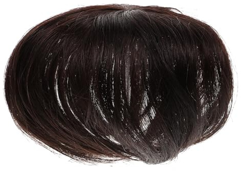 Cabilock Top Hairpiece Wiglet mit Unsichtbarem Clip Gerade Haarverlängerung für Frauen Leichtes Echthaar Haarteil zum Abdecken von Grauen und Dünnen Haaren Atmungsaktiv und Komfortabel