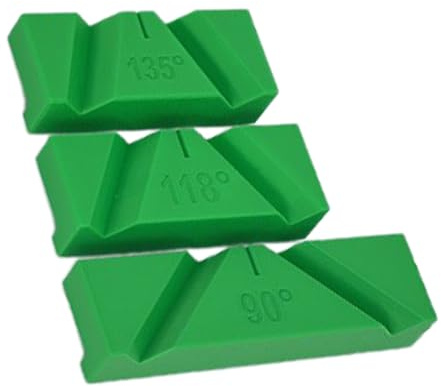 Uxsjakjsd 3pcs Drill Bit Sharpener Guide Jig for Bench Grinder, Tool for All Standard Drill Bits(90°, 118°, 135°) Angle