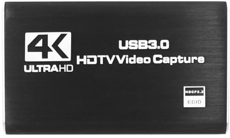 Gurtt 4K HDMI Video Capture Card, USB 3.0 Video Device, Full HD 1080P 60FPS for Streaming Recording P5 Camera PC