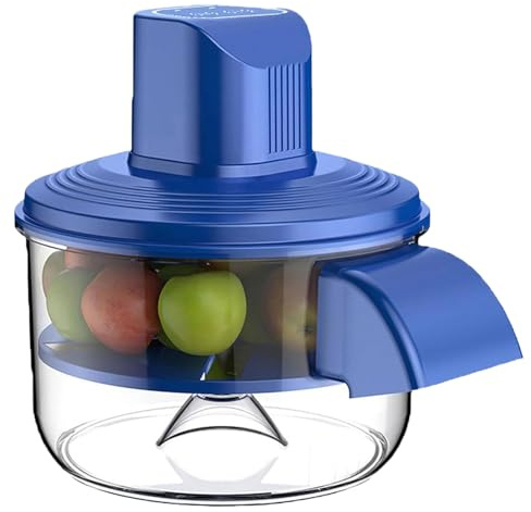2026 Upgraded Automatic Electric Peeler for Potatoes, Grapes & Garlic, Rechargeable Wireless Fruit and Vegetable Skin Remover, Easy Clean Kitchen Tool (Blue)
