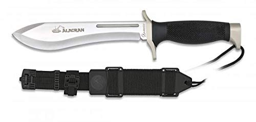 Coltello Alacran bianco per caccia, pesca, campeggio, outdoor, sopravvivenza e Bushcraft Albainox 32384 + portabottiglie in omaggio