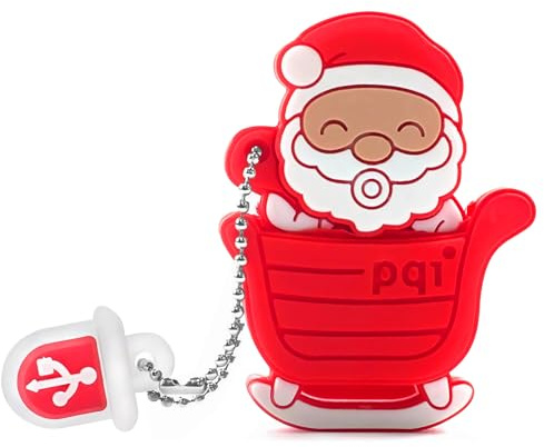 BorlterClamp Cute USB Flash Drive Christmas Santa Model 32GB New Year Gifts Novelty Memory Stick Pendrive