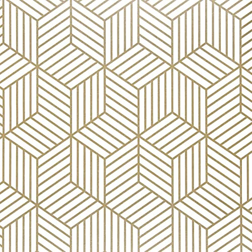 YZDKJ Peel and Stick tapete Gold Streifen tapete Luxus Papier abnehmbare Selbstklebende Vinyl Film dekor Regal schubladenlage (Dimensions : 45x500cm)