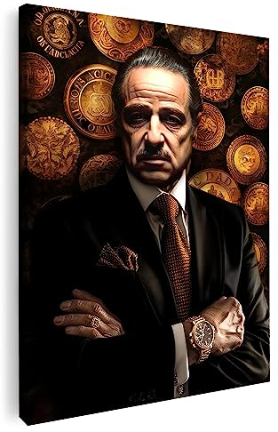 Artmazing | Der Pate Poster & Kunstdruck | Hochformat Wandbild 80x120 | Leinwand XXL