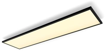 Philips Hue White Ambiance Aurelle Smart LED Panel Light Inc. Dimmer Switch [120x30cm - Black] for Indoor Home Smart Lighting, Wall, Ceiling, Bedroom, Livingroom, old generation