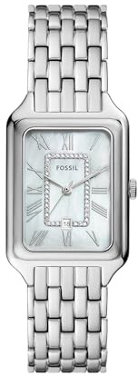 Fossil Women's Watch, Raquel Quartz Stainless Steel Three-Hand Watch for Women, Color: Silver