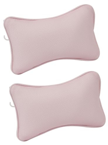 SOLUSTRE 2 Stücke Bad Kissen Badewanne Kissen Nicht-Kissen Mit Tassen Hals Schulter Kissen