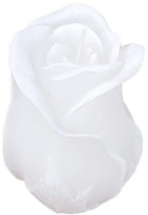Farbwechselnde Kerze Rose weiß inkl. Box 80x125 mm