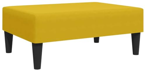 vidaXL Fußhocker Gelb 77x55x31 cm Samt
