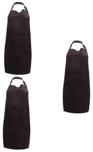 TOPBATHY 3St Schmutzabweisende Friseur-Pflegeschürze Taschenschürzen widerstandsfähige Schürze Backen Kochschürze Salon Arbeitsschürze angepasst Lätzchen Arbeitskleidung Polyester Baumwolle