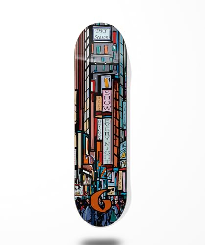Glutier Skateboard Deck Central City 8.125