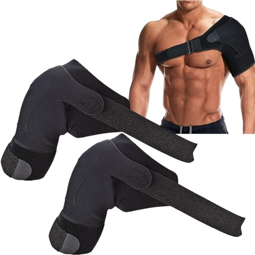 sjfscqr Orthèse d'épaule de Compression orthopédique, Manchons de Compression de Bras de Sangle d'épaule réglable, orthèse de Soutien de stabilité d'épaule pour Hommes et Femmes